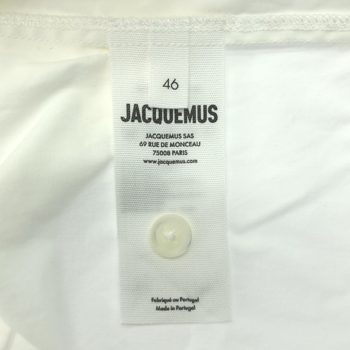 JACQUEMUS / ジャックムス LES SCULPTURES メタルボタン フライフロントシャツ