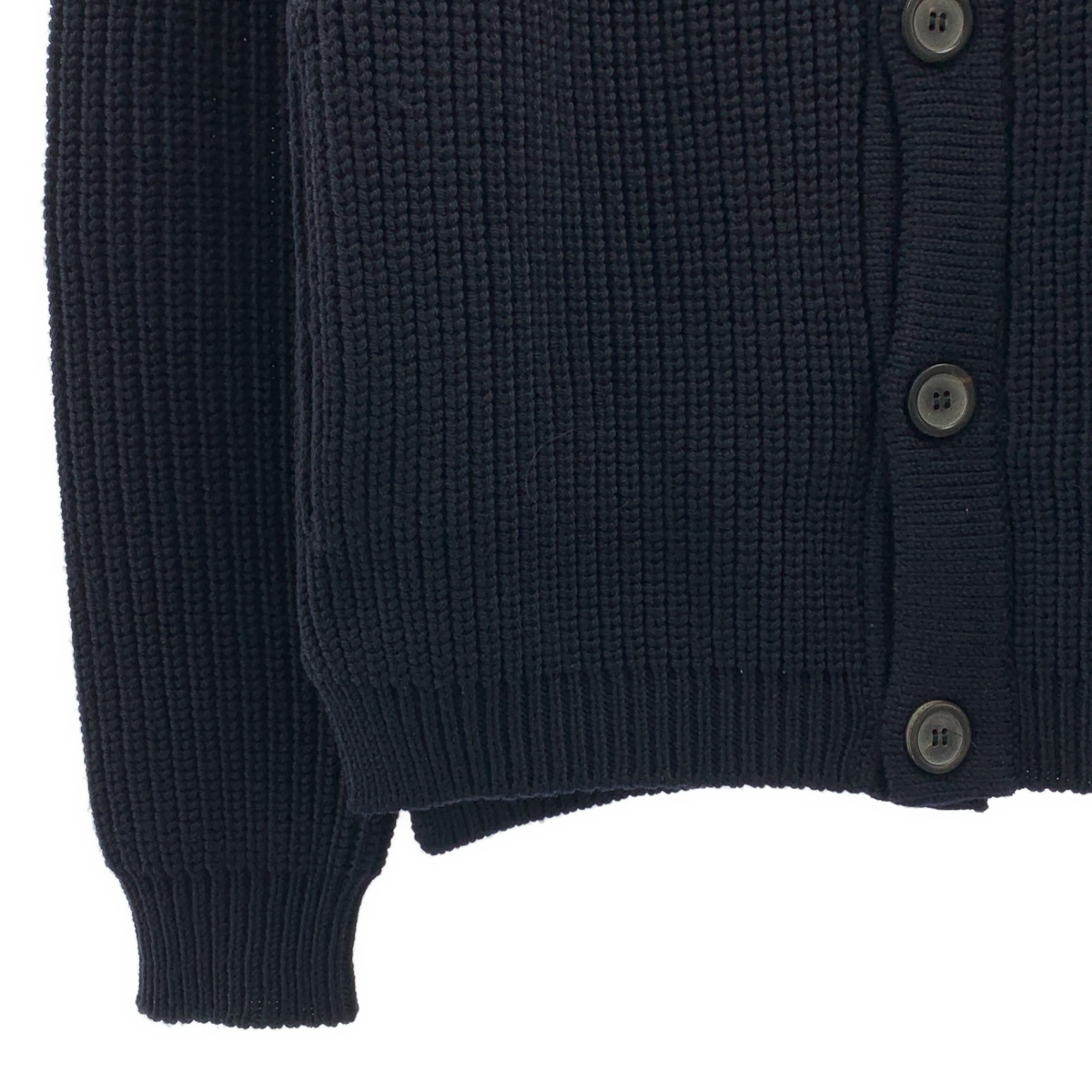 LANVIN / ランバン ウール リブ ローゲージ ニット カーディガン