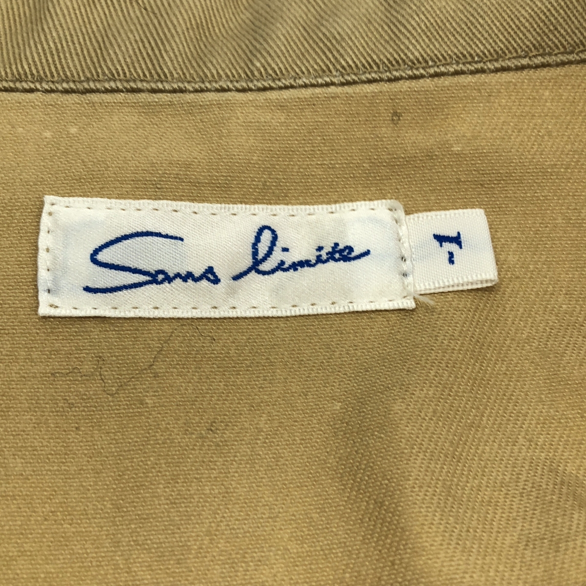 sans limite / サンリミット chino coach jacket チノコーチジャケット