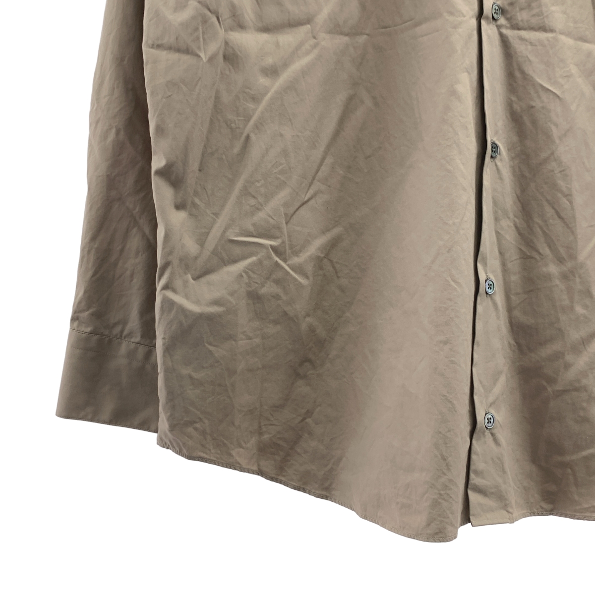 HERMES / エルメス コットン タイカラー セリエボタン オーバーシルエット シャツ