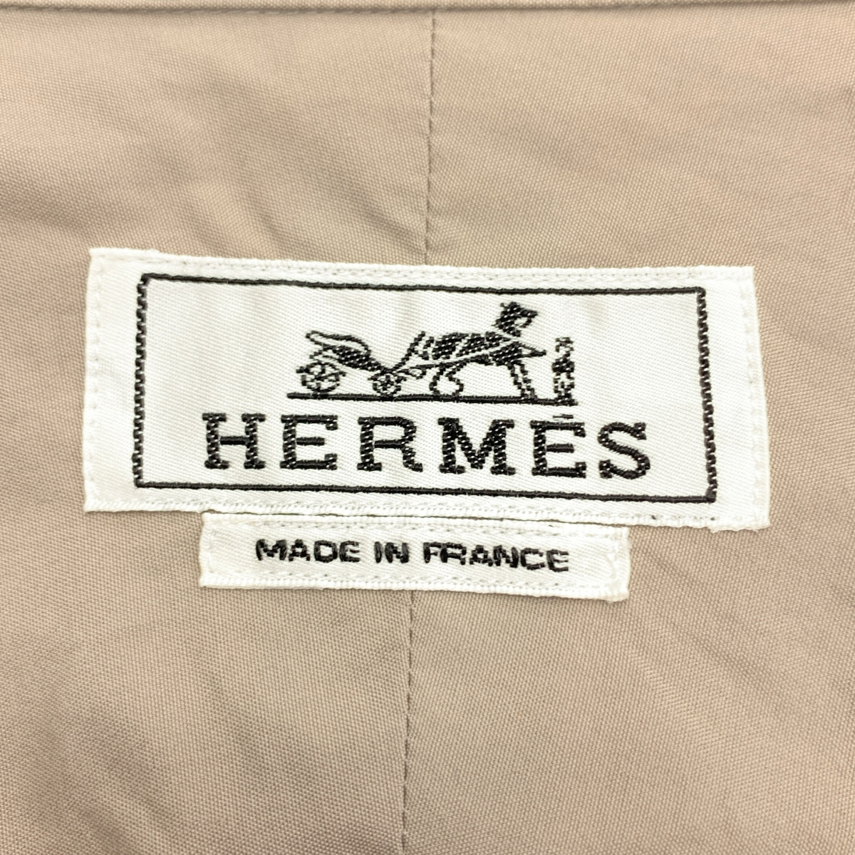 HERMES / エルメス コットン タイカラー セリエボタン オーバーシルエット シャツ
