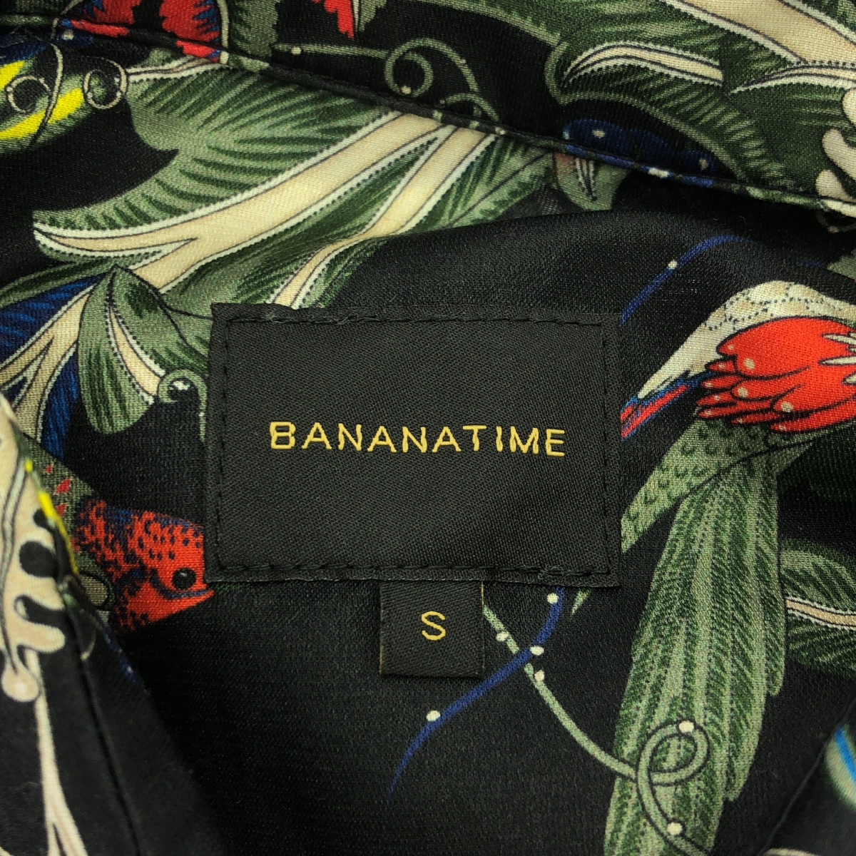 BANANATIME / バナナタイム HOLIDAY DRESS / silk 100％ / シルク 総柄 ドレス ワンピース