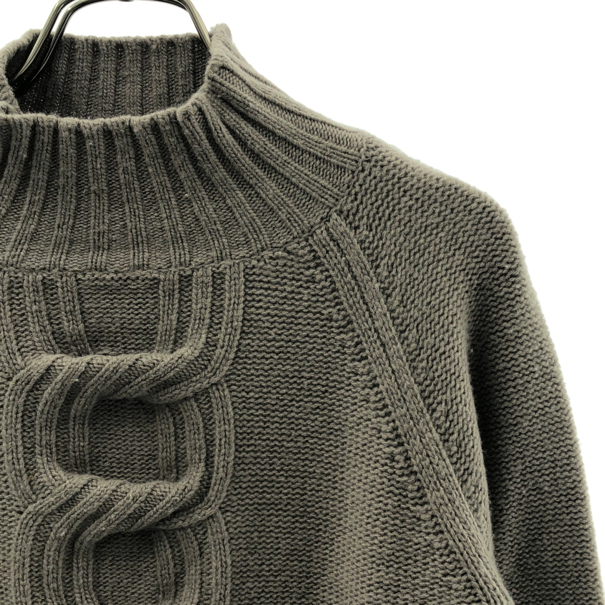 Max Mara / マックスマーラ ウール カシミヤ ケーブル ハイネックニット