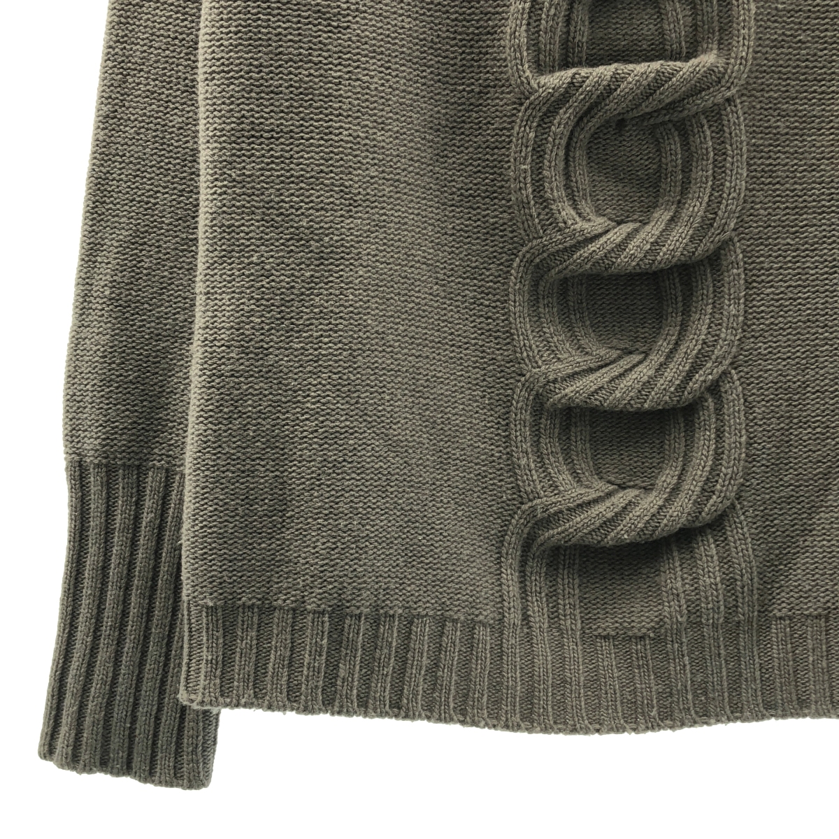 Max Mara / マックスマーラ ウール カシミヤ ケーブル ハイネックニット