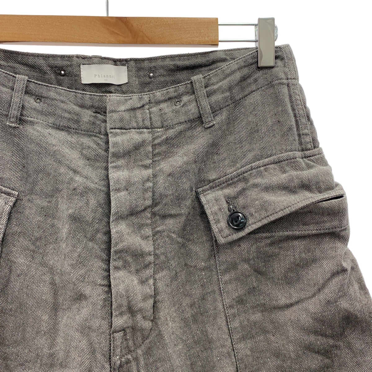 Phlannel / フランネル ヘリンボーン カーゴパンツ