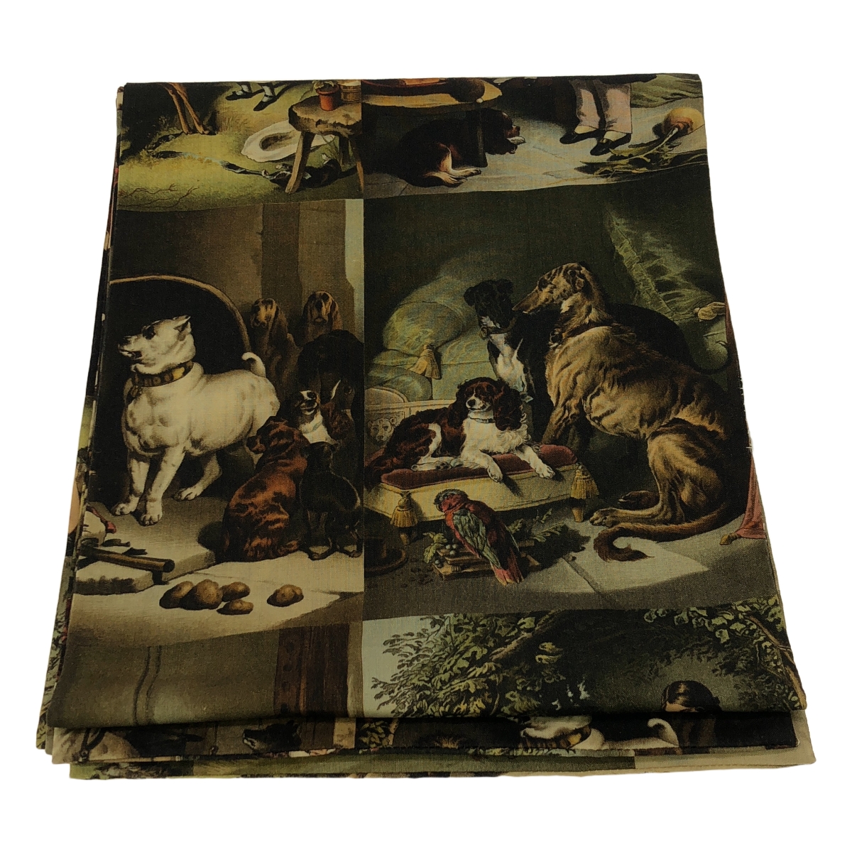 Paul Harnden / ポールハーデン Turban Dogs Printwool / ドッグ ターバン ストール