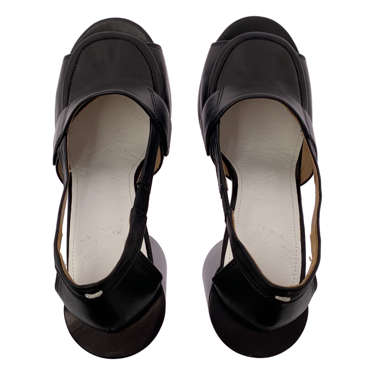 Maison Margiela / メゾンマルジェラ ウッドヒール オープントゥ ヒール パンプス