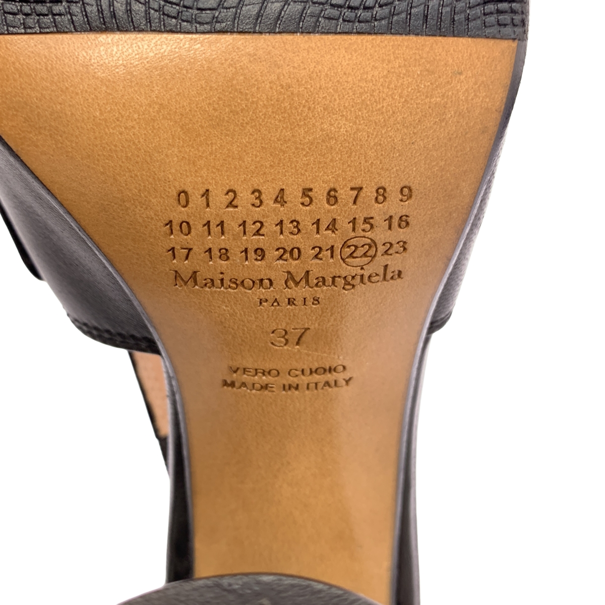 Maison Margiela / メゾンマルジェラ ウッドヒール オープントゥ ヒール パンプス