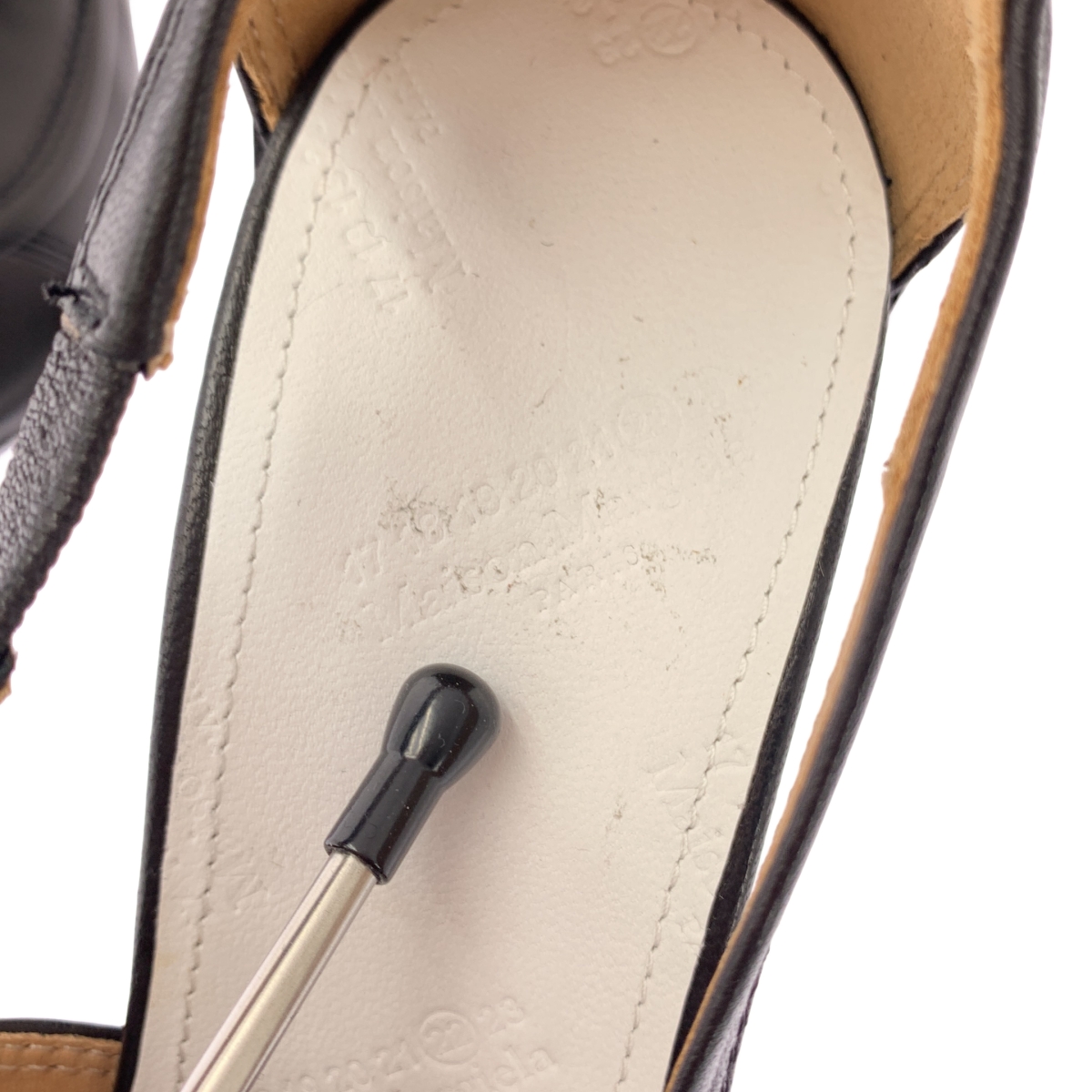 Maison Margiela / メゾンマルジェラ ウッドヒール オープントゥ ヒール パンプス