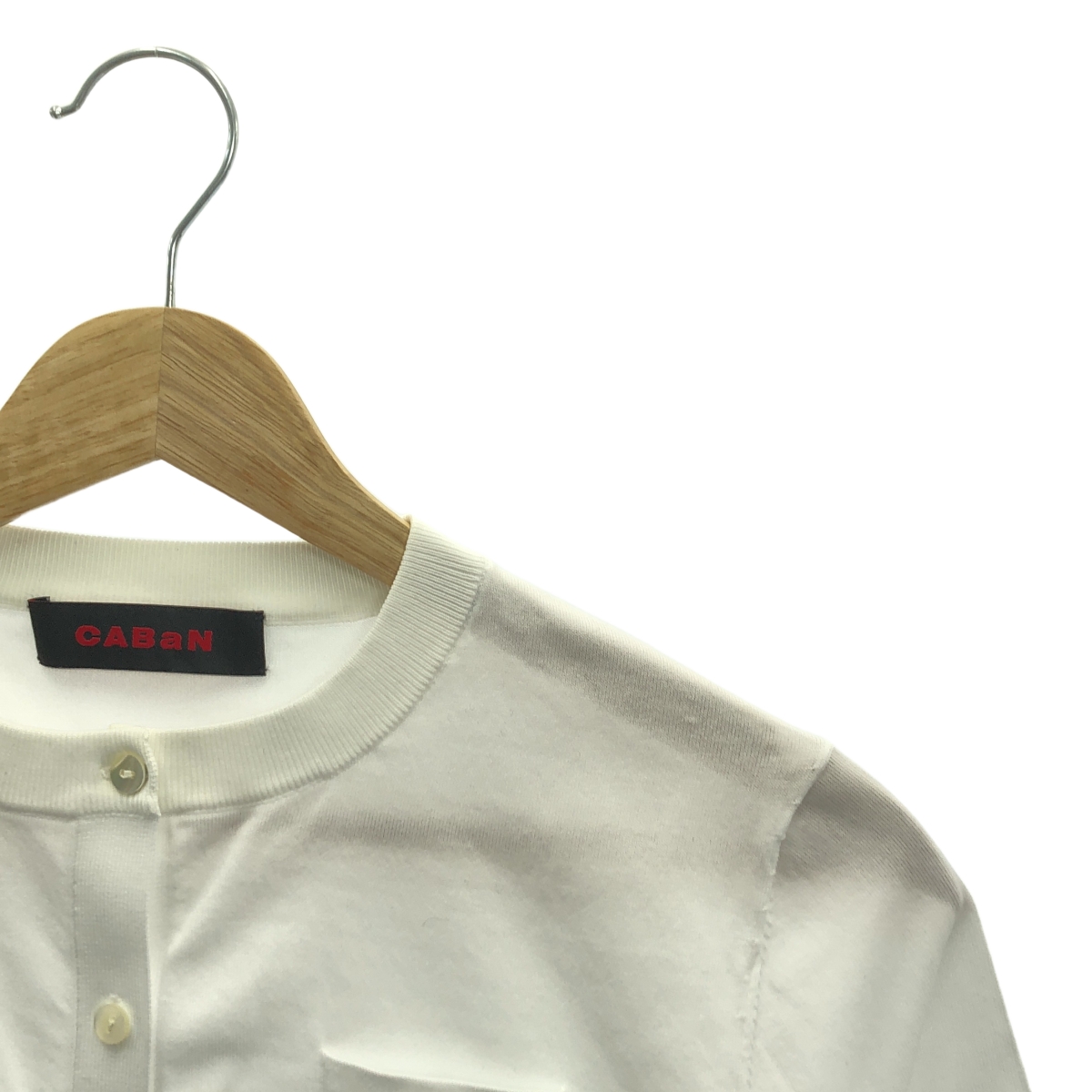 CABaN / キャバン ファインポリエステル ハーフスリーブ ポケット カーディガン