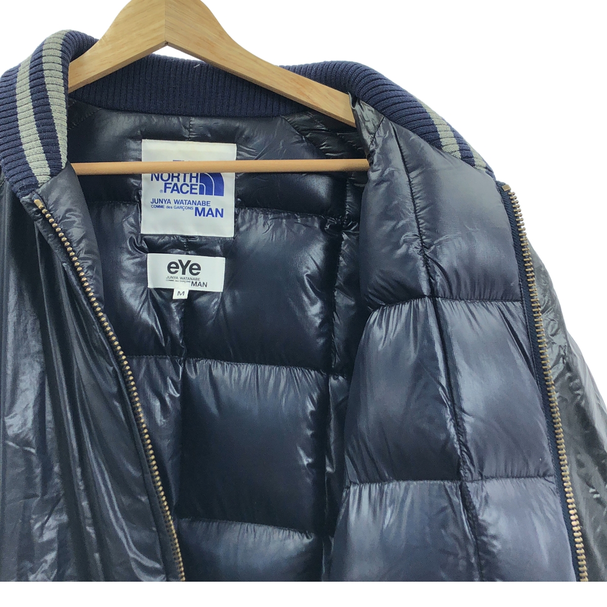 eye JUNYA WATANABE COMME des GARCONS MAN / アイジュンヤワタナベ マン ×THE NORTH FACE ノースフェイス / ナイロン リップストップ ダウン ブルゾン