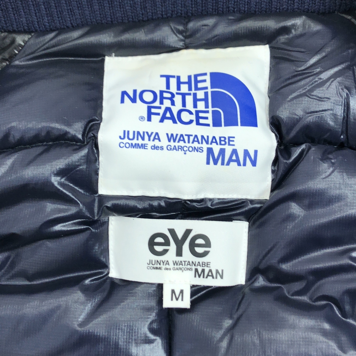 eye JUNYA WATANABE COMME des GARCONS MAN / アイジュンヤワタナベ マン ×THE NORTH FACE ノースフェイス / ナイロン リップストップ ダウン ブルゾン