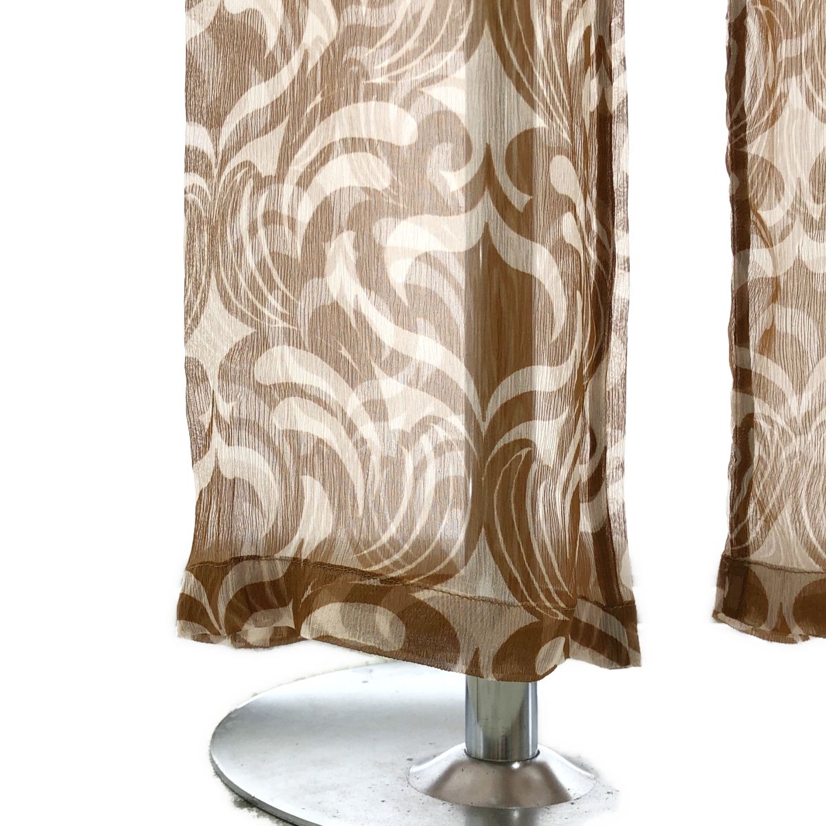 DRIES VAN NOTEN / ドリスヴァンノッテン PACHAS / silk 100％ / シルク 総柄 ドローストリング シアー パンツ