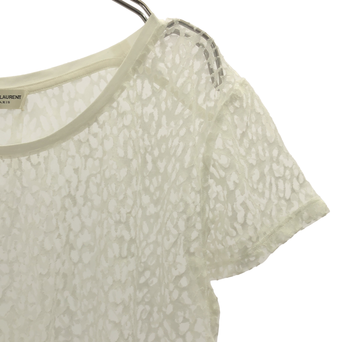 SAINT LAURENT PARIS / サンローランパリ レオパード柄 バーンアウト カットソー