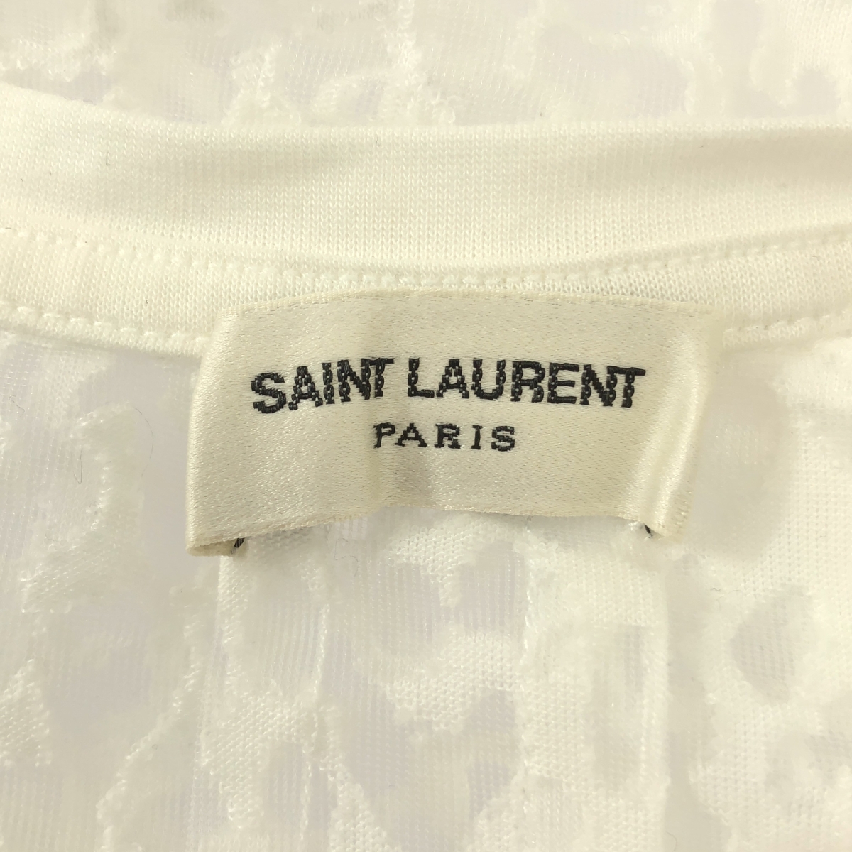 SAINT LAURENT PARIS / サンローランパリ レオパード柄 バーンアウト カットソー