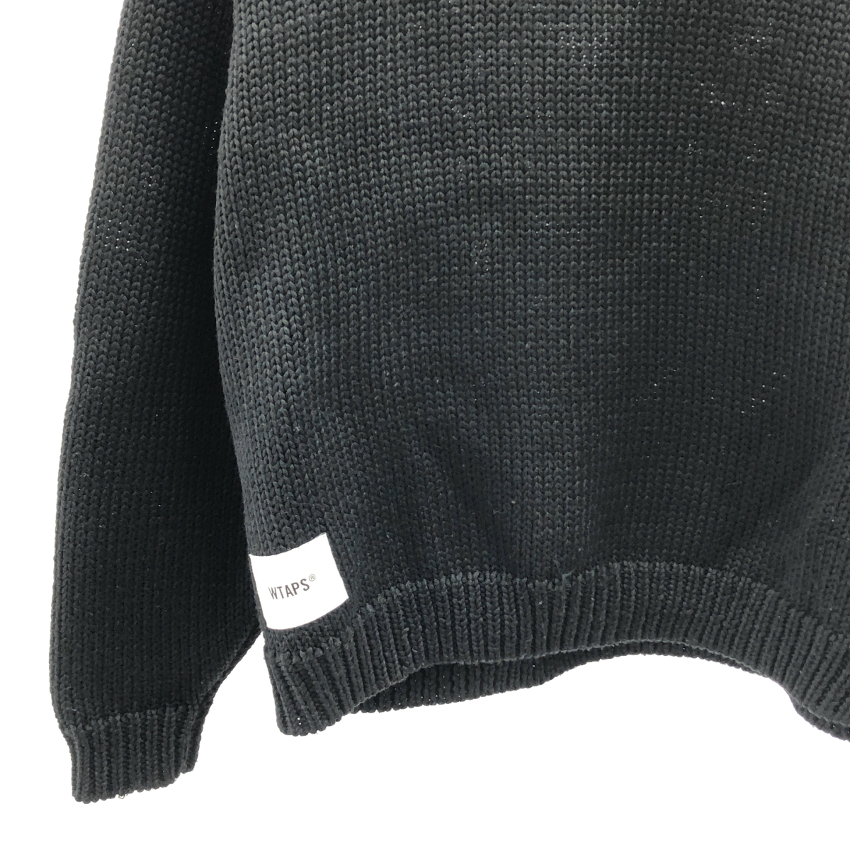 WTAPS / ダブルタップス ロゴ ローゲージ クルーネック ニット