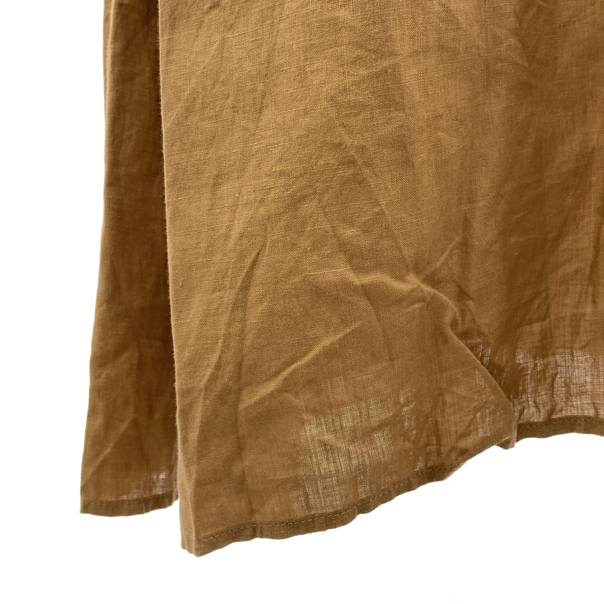 1er Arrondissement / プルミエアロンディスモン リネン ベルテッド オーバーシルエット シャツ ワンピース