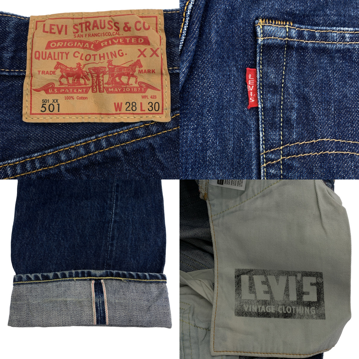 LEVI'S VINTAGE CLOTHING LVC / リーバイスヴィンテージクロージング 501XX 1966年復刻モデル デニムパンツ 米国製
