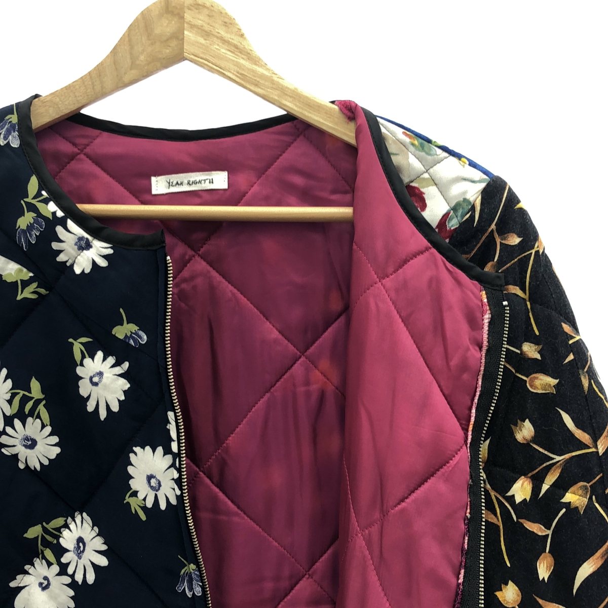 YEAH RIGHT!! / イエーライト パッチワーク キルティング コート