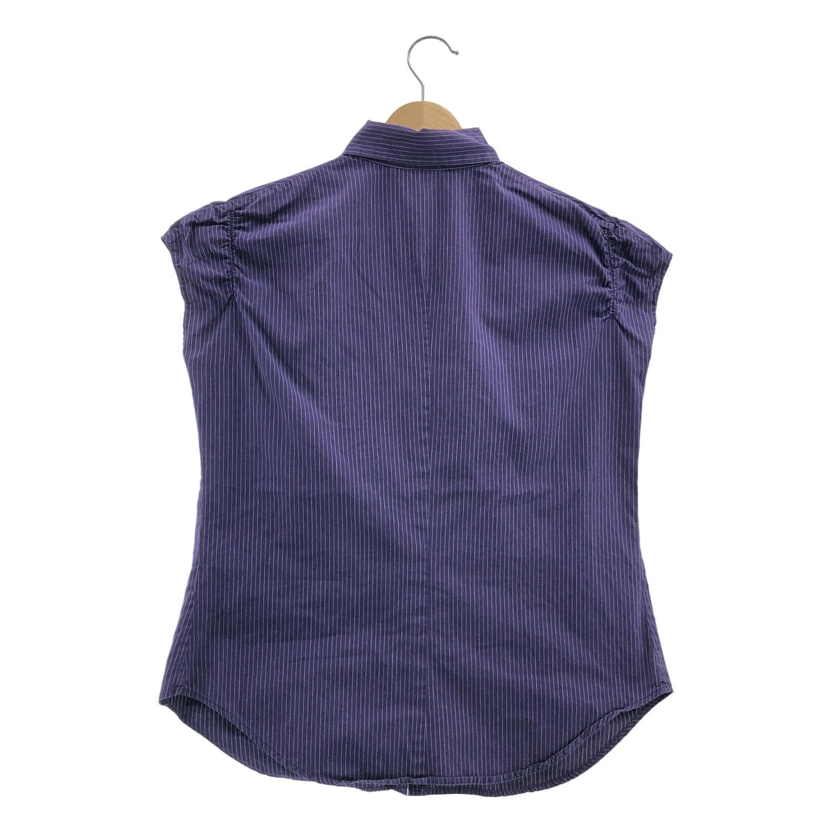 Y's / ワイズヨウジヤマモト コットン ストライプ ギャザー シャツ