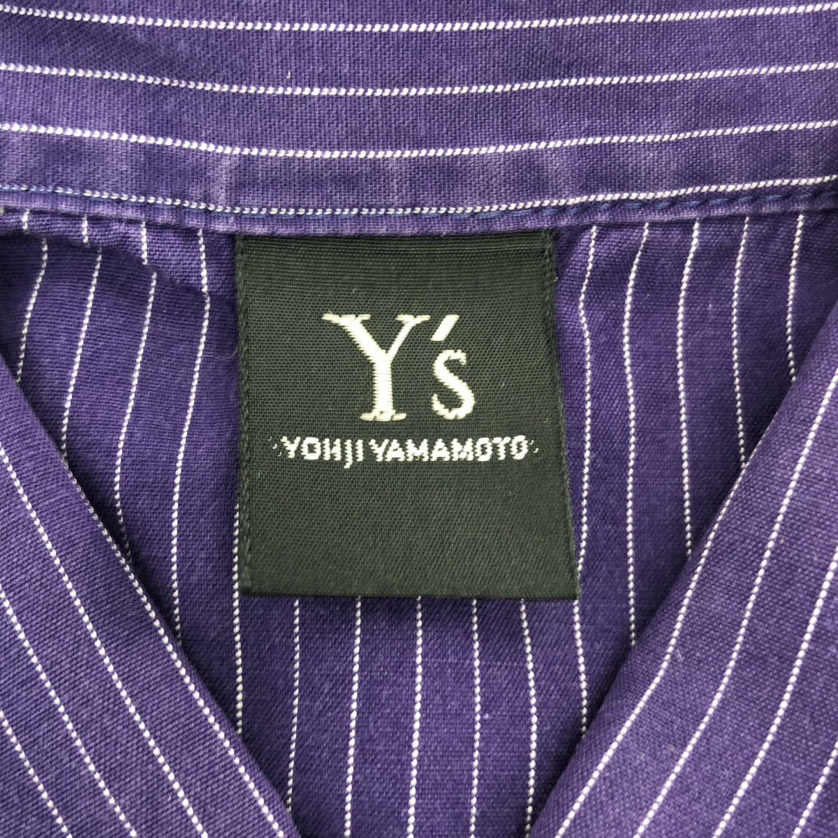 Y's / ワイズヨウジヤマモト コットン ストライプ ギャザー シャツ