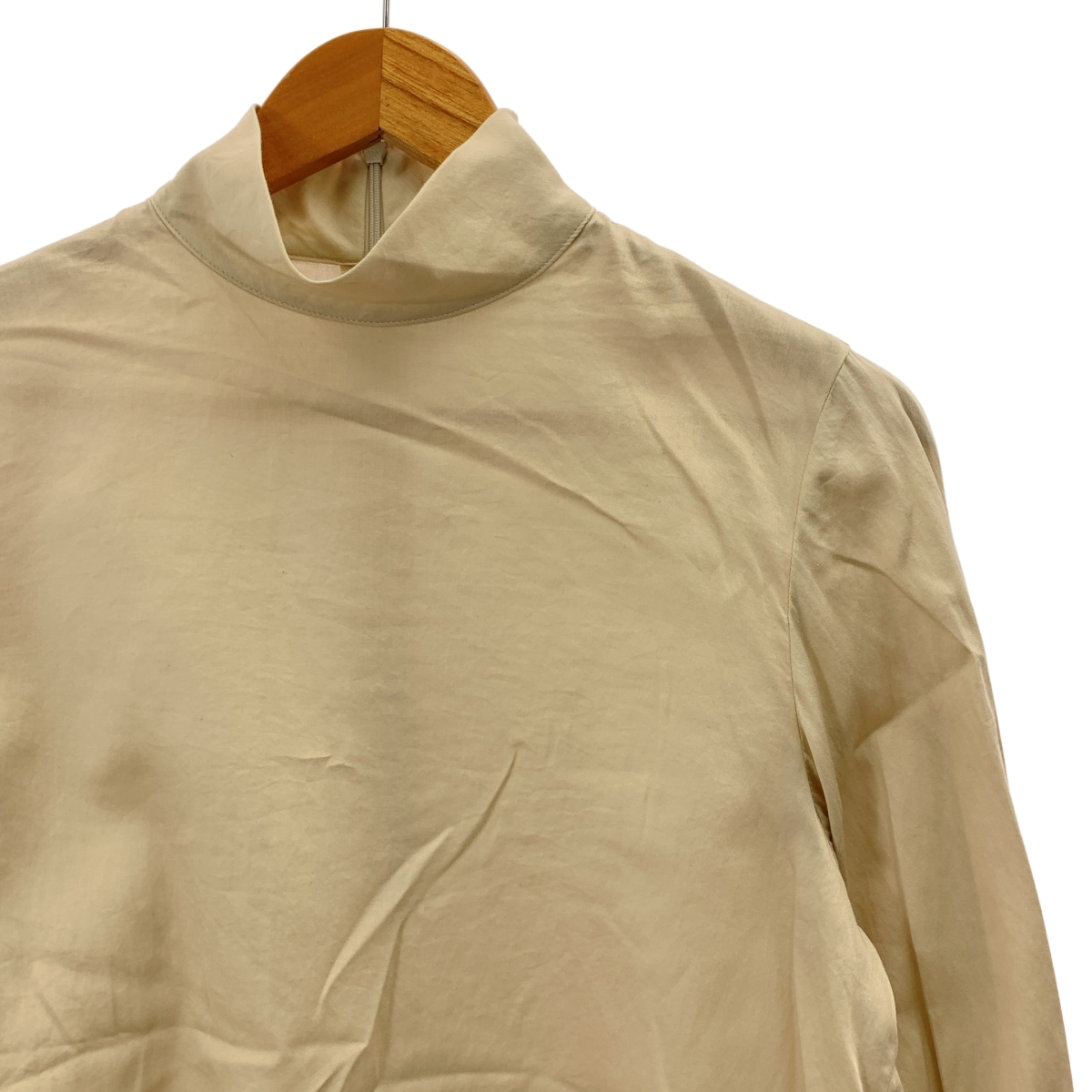 foufou / フーフー high neck dress shirts / ハイネックボリュームスリーブ ドレス シャツ