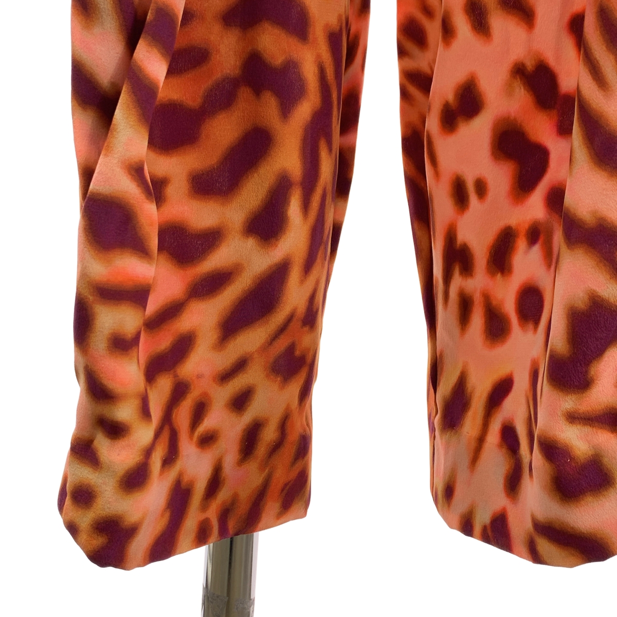 STELLA McCARTNEY / ステラマッカートニー silk 100% / シルク 総柄 バックジップ パンツ