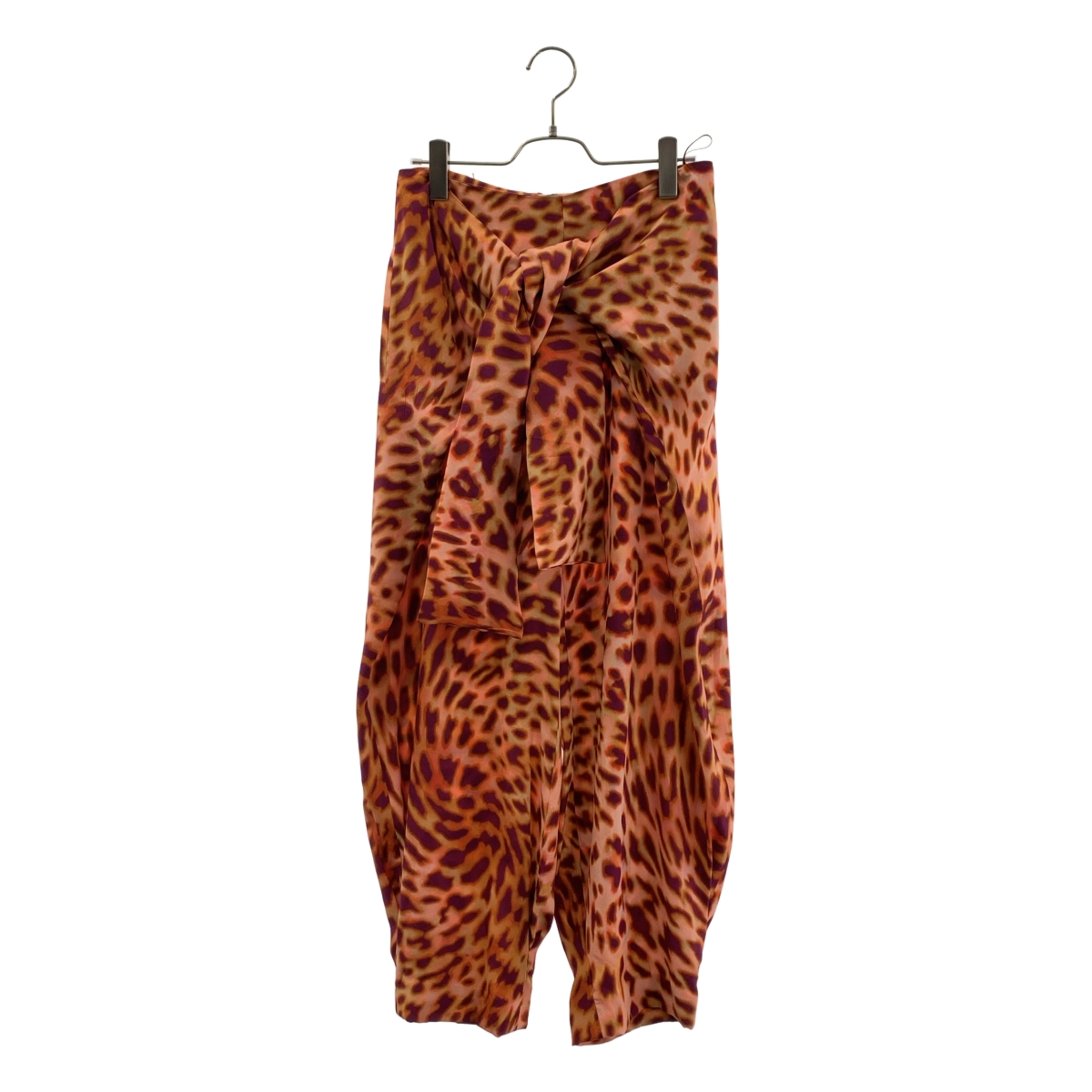 STELLA McCARTNEY / ステラマッカートニー silk 100% / シルク 総柄 バックジップ パンツ