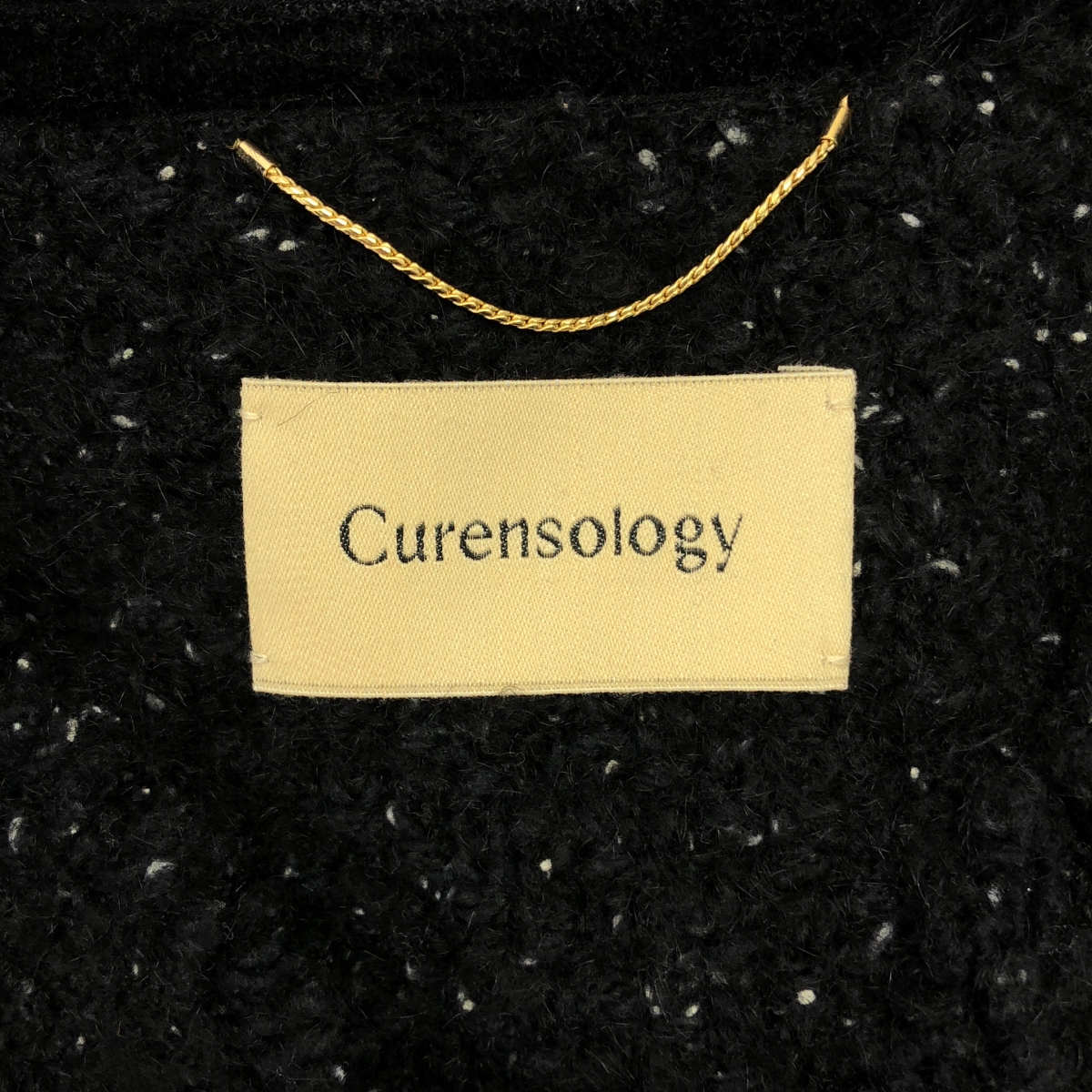 Curensology / カレンソロジー ツイーディ ヤーン カーディガン