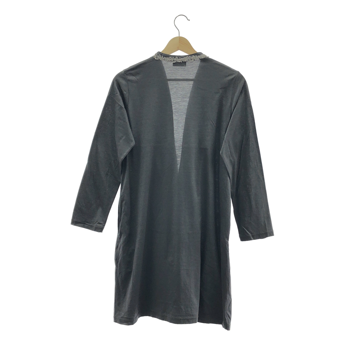 Sally Scott / サリースコット リヨセル レース装飾 ロングカーディガン