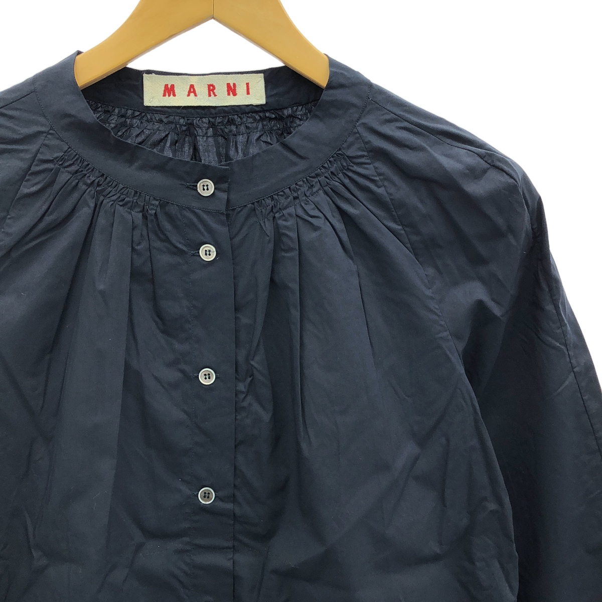 MARNI / マルニ コットン ギャザー シャツ ブラウス