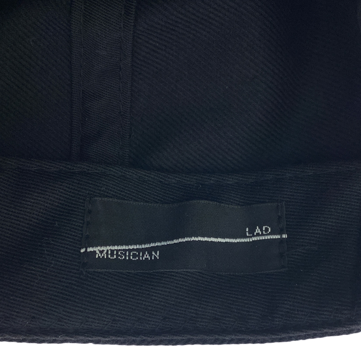 LAD MUSICIAN / ラッドミュージシャン NIHILISM 刺しゅう バックアジャスター キャップ