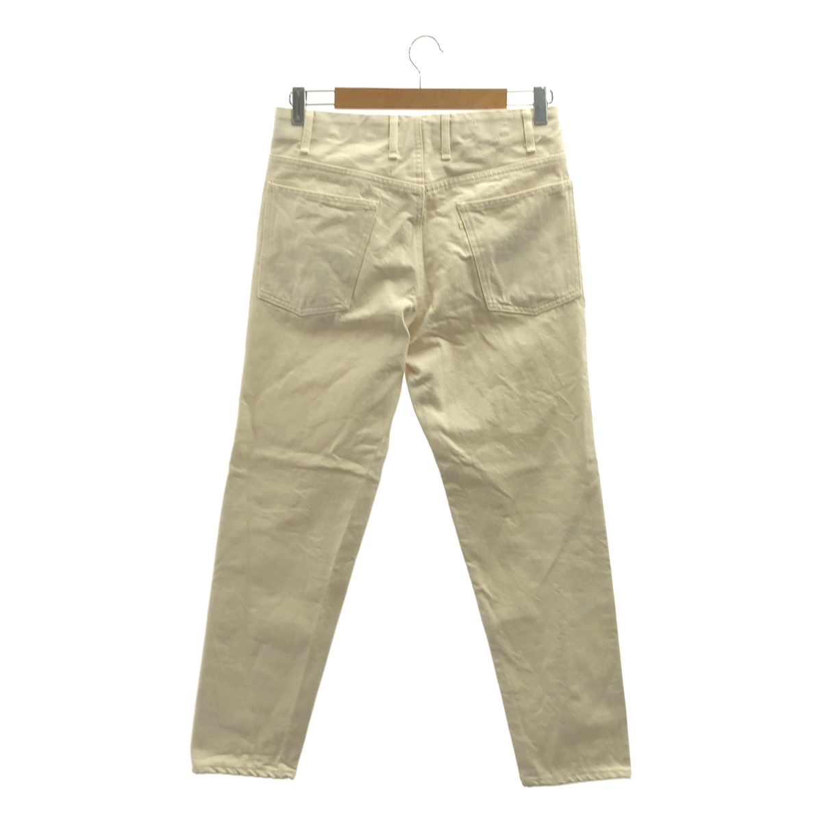 WESTOVERALLS / ウエストオーバーオールズ ロゴ プリント ホワイトデニム パンツ