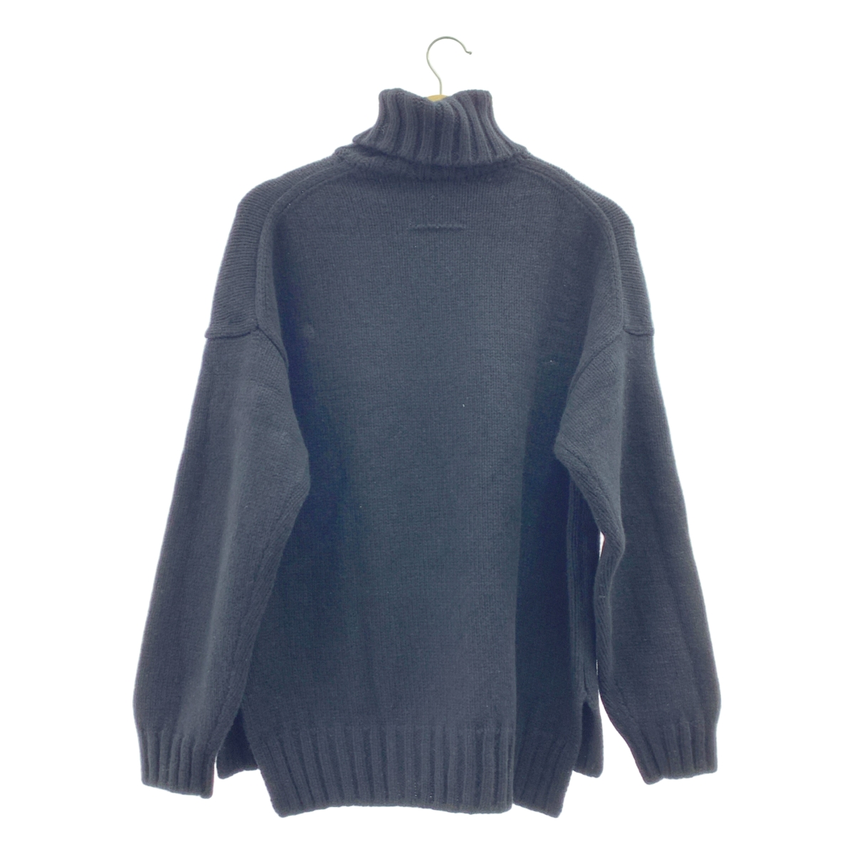 SLOANE / スローン 3G ジーロンラム×カシミヤ ドロップショルダー スリット ハイネック ニット セーター