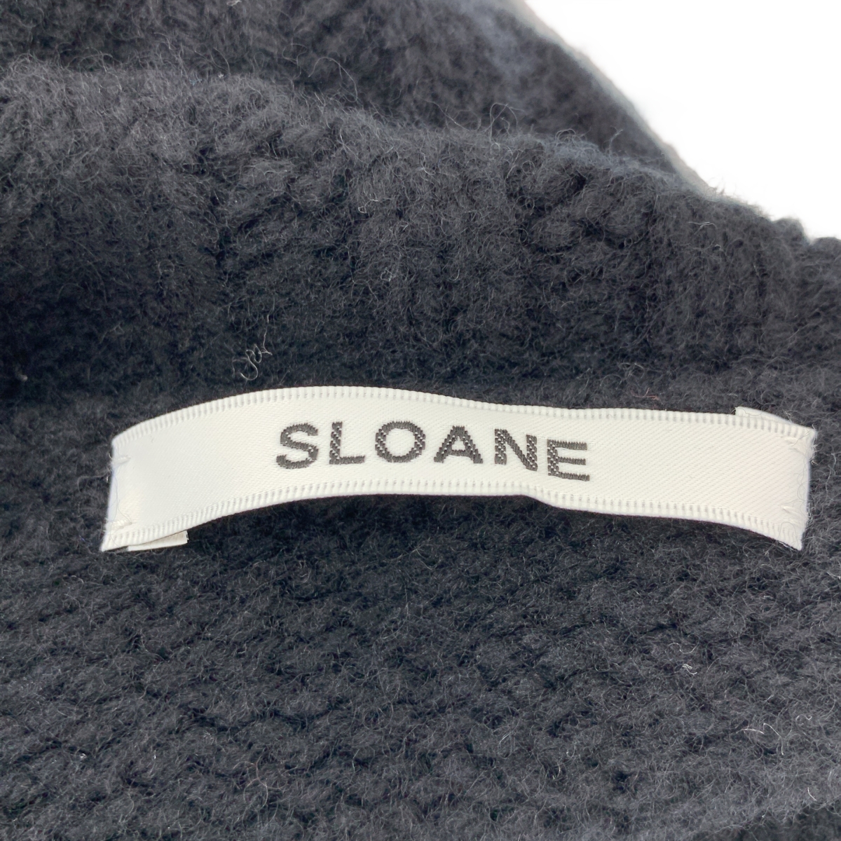 SLOANE / スローン 3G ジーロンラム×カシミヤ ドロップショルダー スリット ハイネック ニット セーター