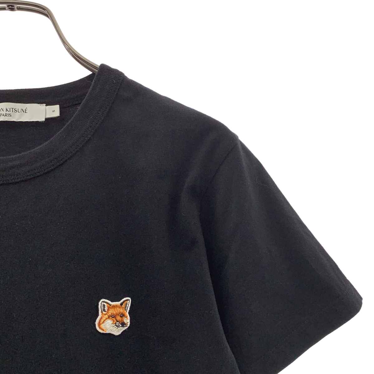 MAISON KITSUNE / メゾンキツネ フォックス ワッペン コットン クルーネックカットソー