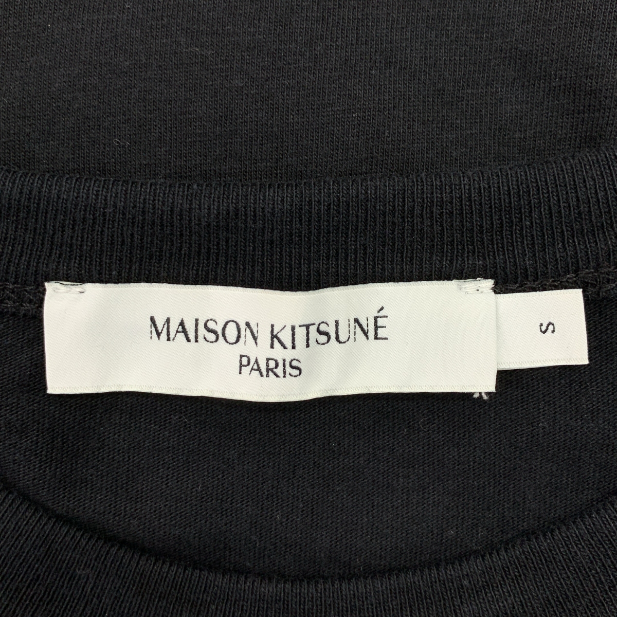 MAISON KITSUNE / メゾンキツネ フォックス ワッペン コットン クルーネックカットソー