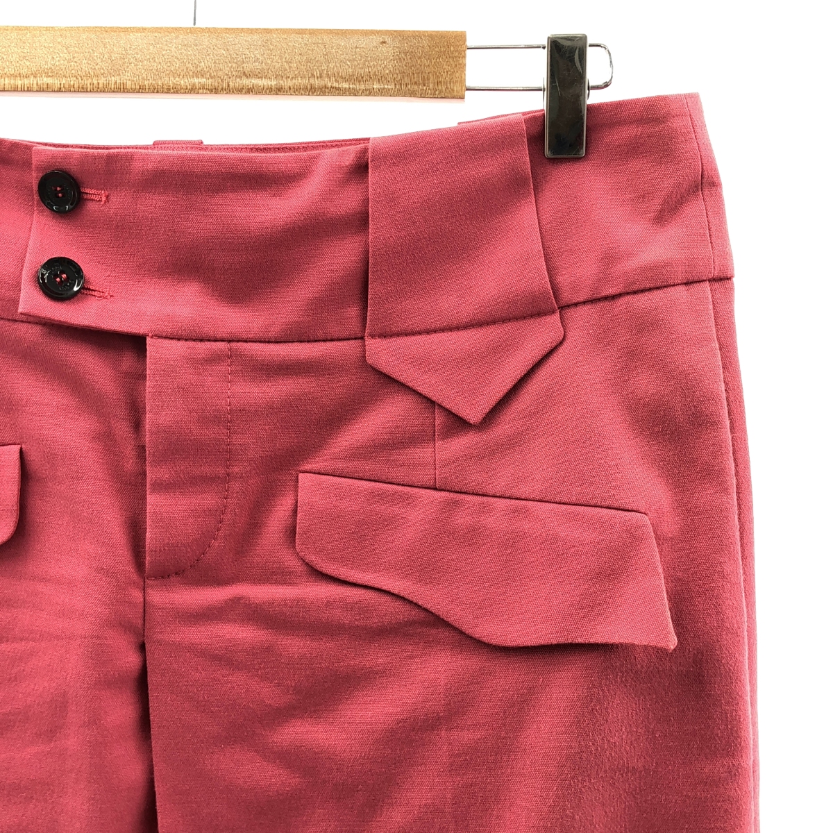 GUCCI / グッチ ロゴボタン ダブルポケット スカート / 総裏地