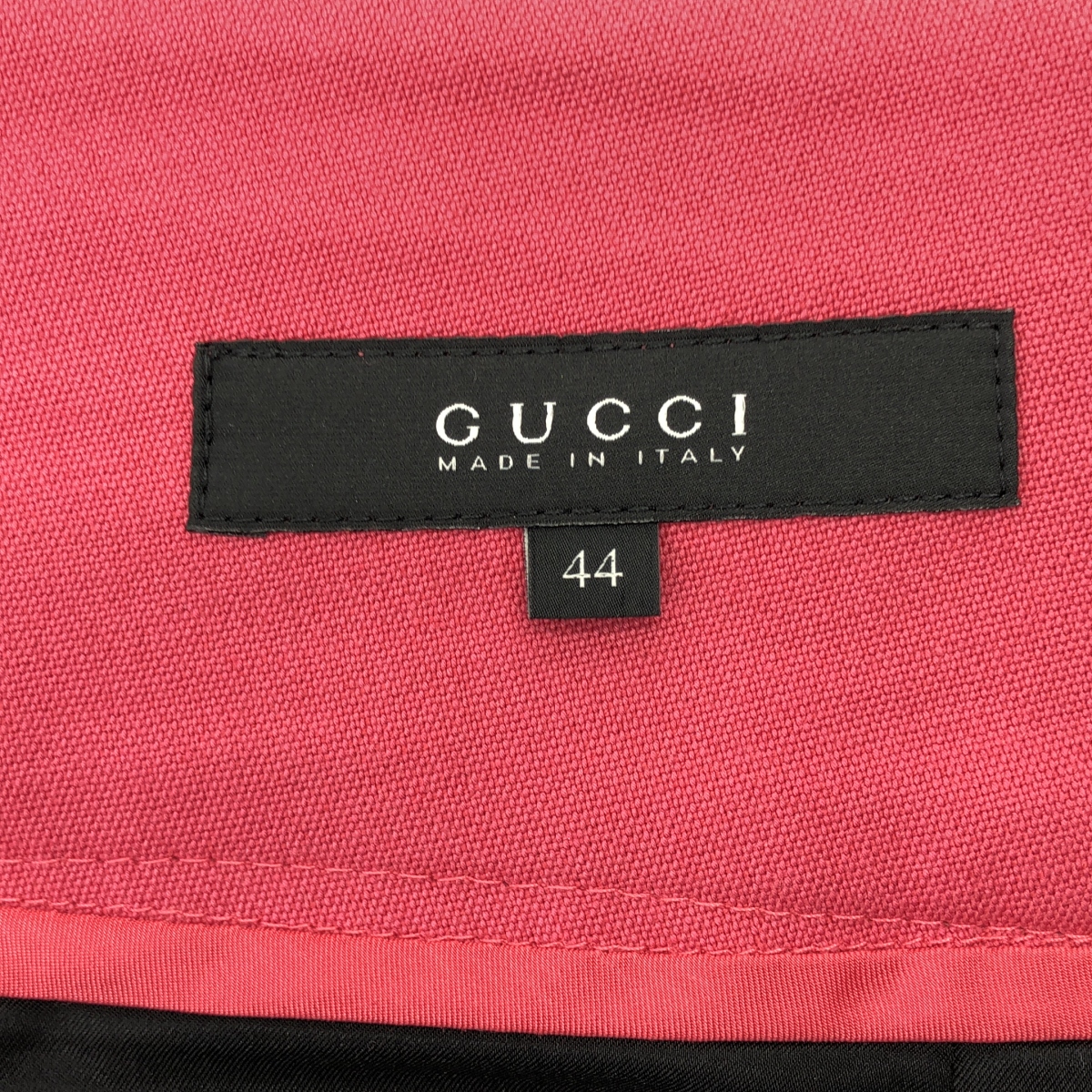 GUCCI / グッチ ロゴボタン ダブルポケット スカート / 総裏地