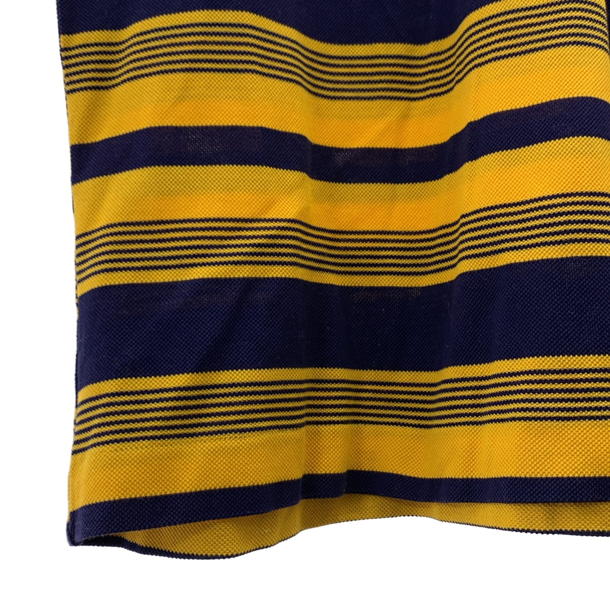 YVES SAINT LAURENT / イヴサンローラン ボーダー ロゴボタン ポロシャツ