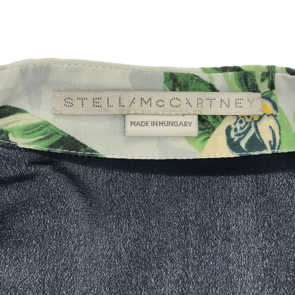 STELLA McCARTNEY / ステラマッカートニー シルク ボタニカル バードプリント スイッチングシャツ