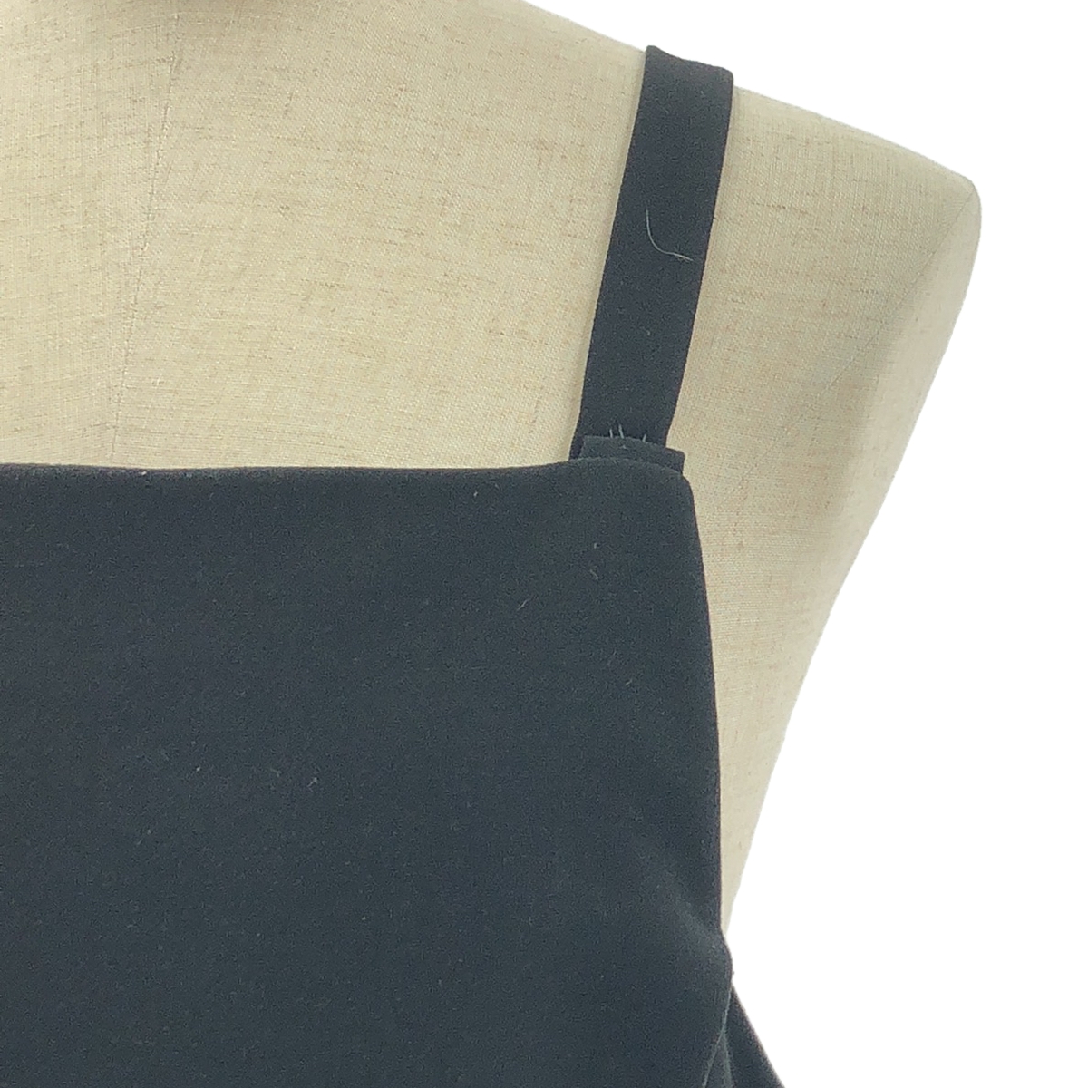 ENFOLD / エンフォルド スポンジダブルクロス エプロン ドレス ワンピース