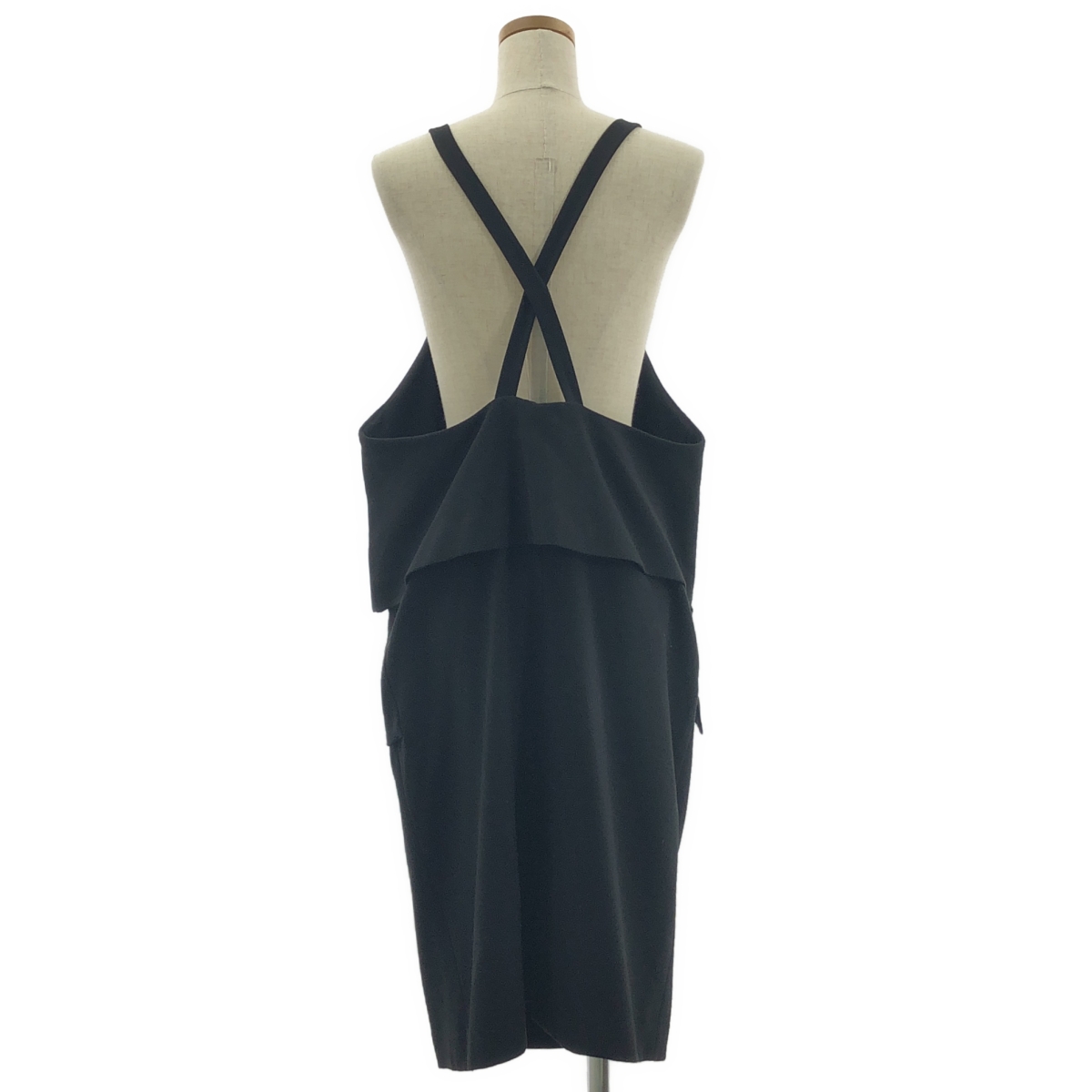 ENFOLD / エンフォルド スポンジダブルクロス エプロン ドレス ワンピース