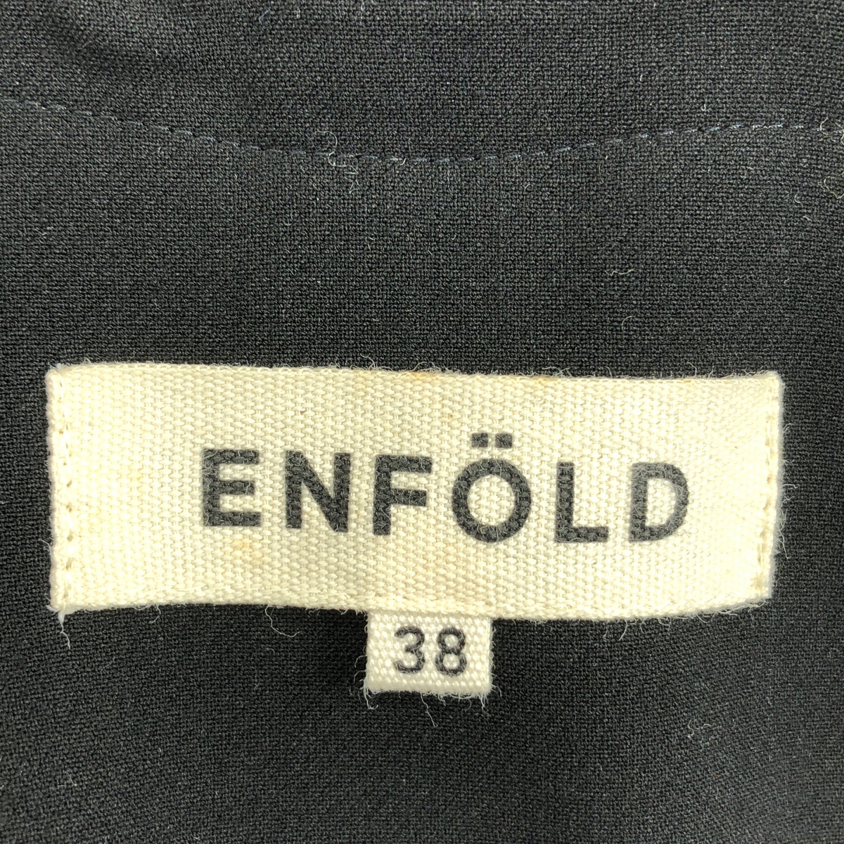 ENFOLD / エンフォルド スポンジダブルクロス エプロン ドレス ワンピース