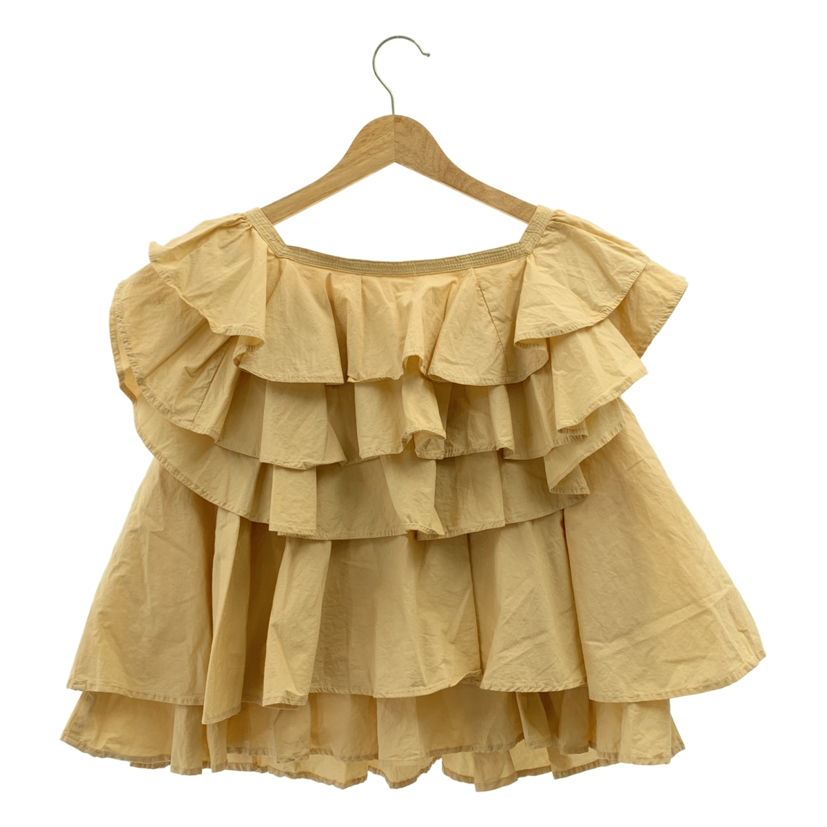 Curensology / カレンソロジー ポプリンラッフル ブラウス