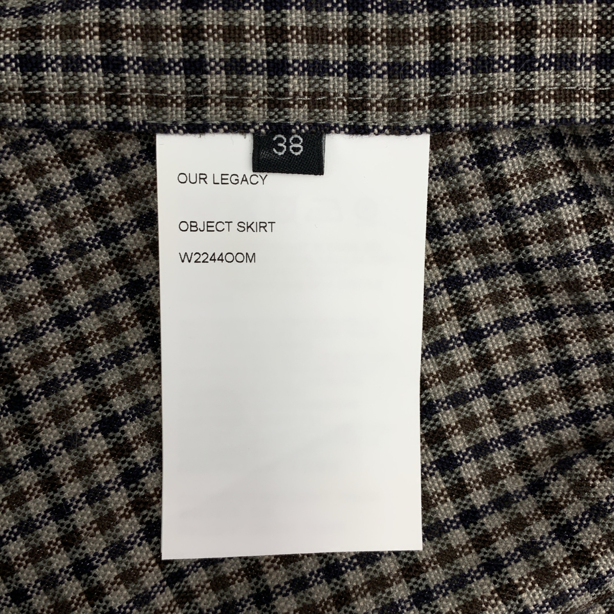 OUR LEGACY / アワーレガシー カットオフ サイドジップ スカート