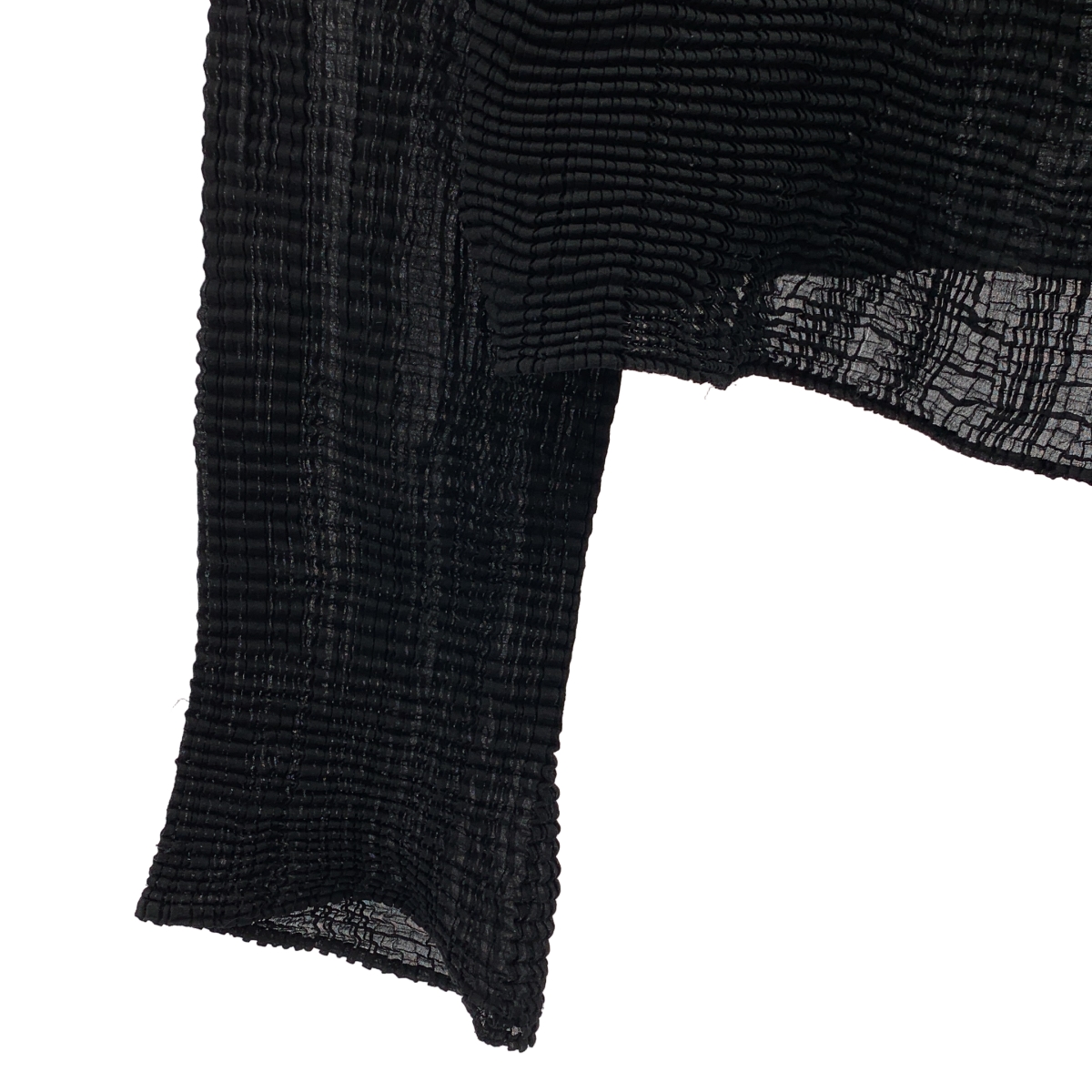 ISSEY MIYAKE FETE / イッセイミヤケフェット シワ加工 プリーツ プルオーバー トップス
