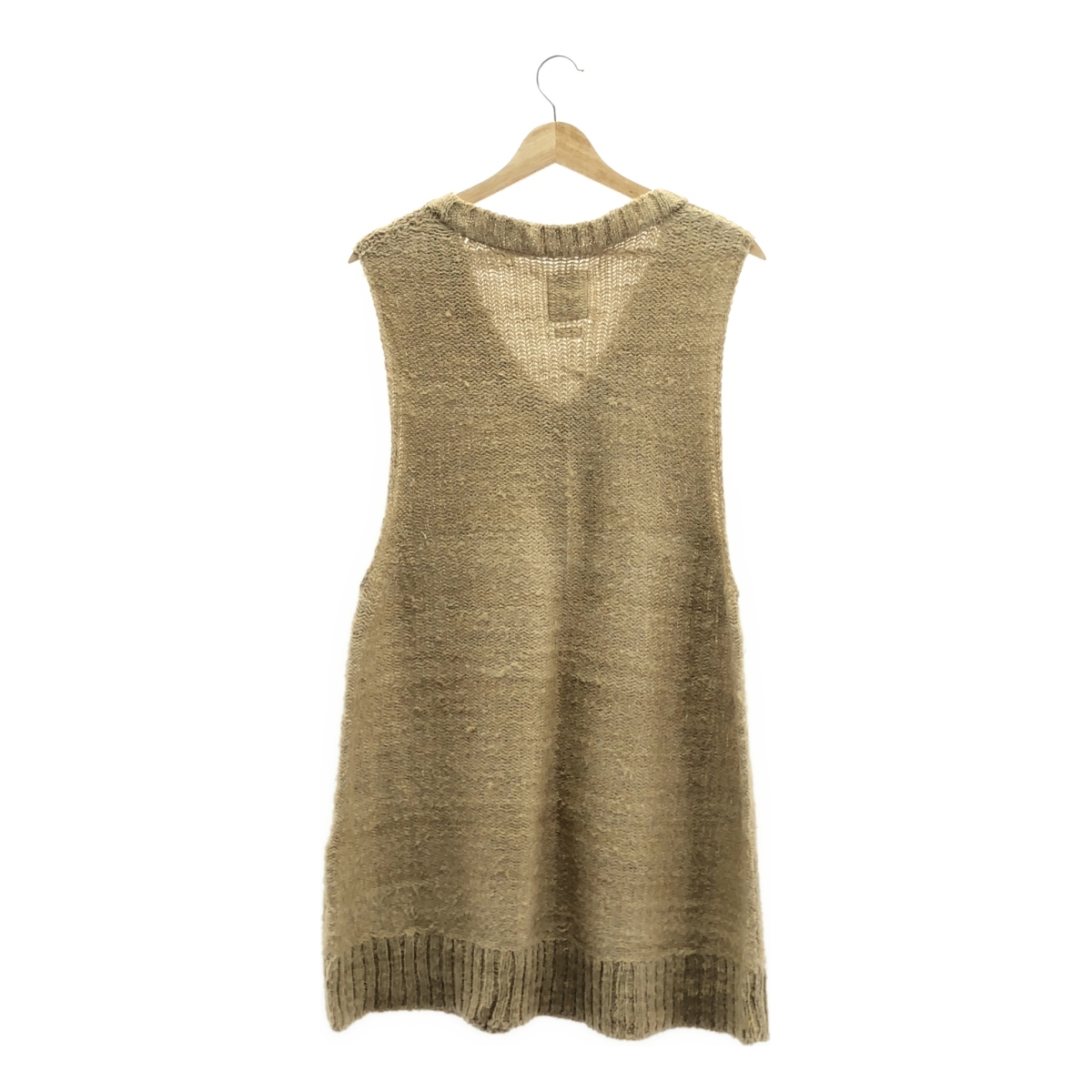 visvim / ビズビム TUSSAR SILK V-NECK VEST / シルク リネン ロングニット ベスト