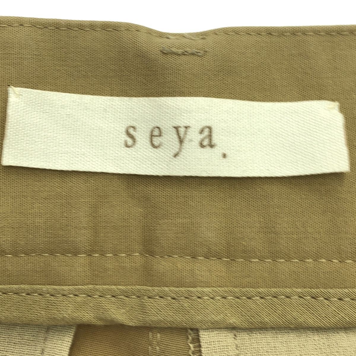 seya. / セヤ タック ロールアップ ワイドパンツ