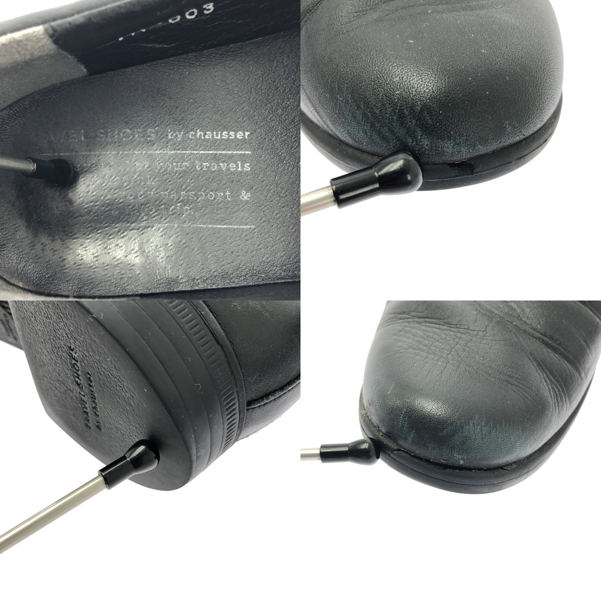 TRAVEL SHOES by chausser / トラベルシューズバイショセ レザー スリッポン シューズ